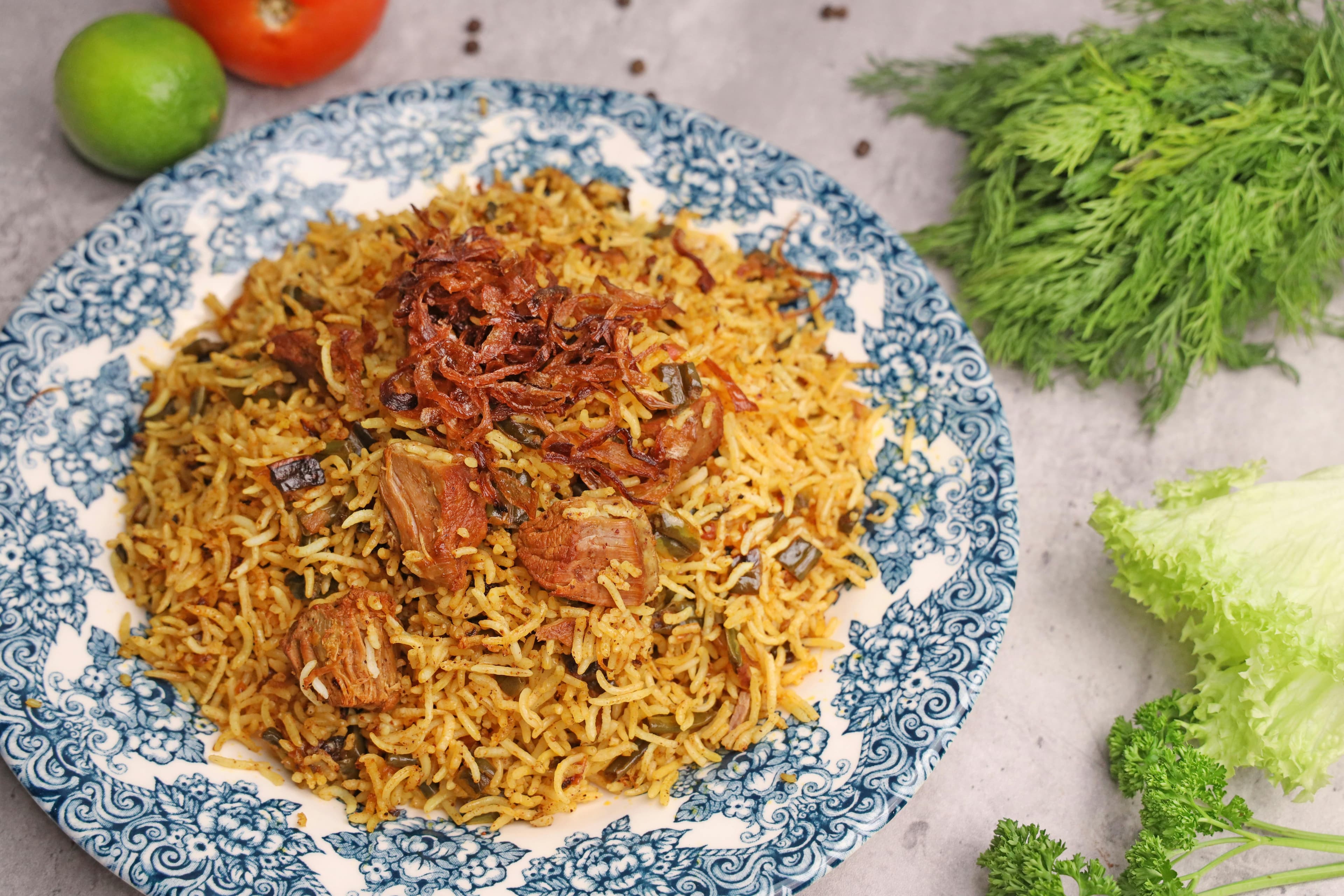 Aromatic chicken biryani by Shameel mukkath on Pexels