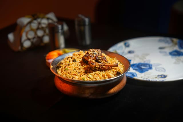 Aromatic biryani feast spread with kebabs - Karan Mridha on Pexels